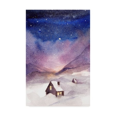 Irina Trzaskos Studio 'Winter Night' Canvas Art,16x24